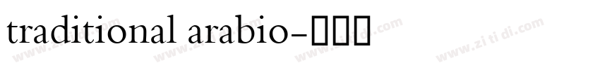 traditional arabio字体转换 traditional arabio字体转换